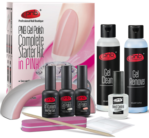 Complete Gel Polish Starter Kit in Pink