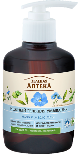 Gel for Washing Aloe and Flax Oil 270мл