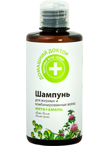 Shampoo Mint, Hops for Oily Hair 300мл