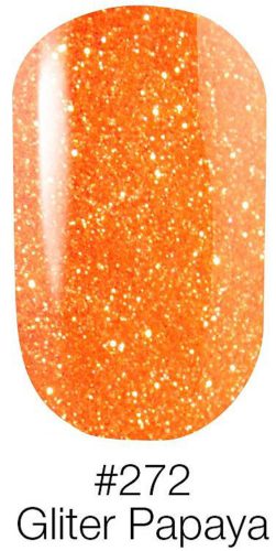 Gel Polish Neon Color №272 Gliter Papaya 6мл