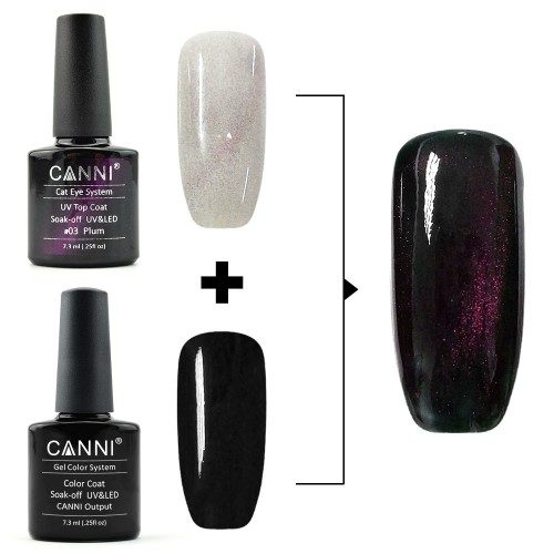 Top Coat Cats Eye Purple 7,3 мл