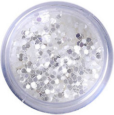 White Sparkles 1 mm