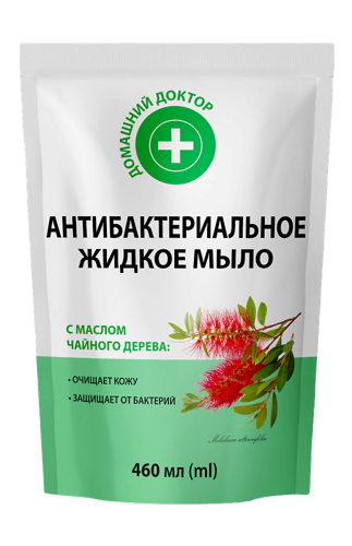 Антибактеріальне мило з олією чайного дерева дой-пак 460 мл