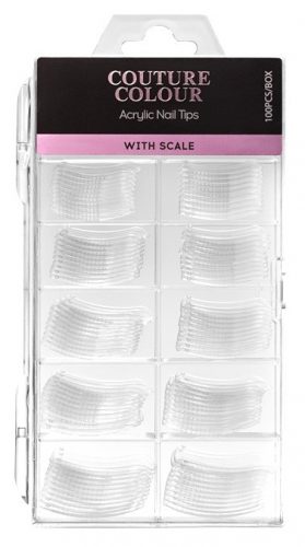 Nail Tips with Scale 100 шт