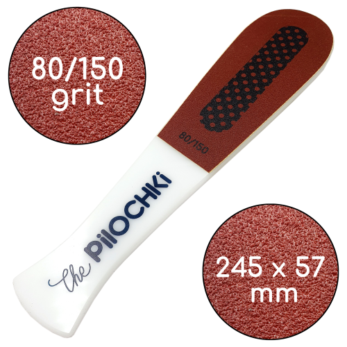 Acrylic Pedicure Grater Burgundy 80/150 грит