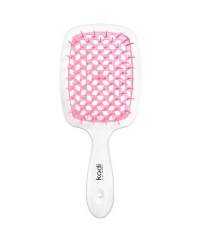 Soft Touch Hairbrush White/Light Pink