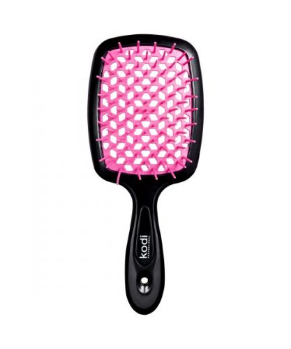 Soft Touch Hairbrush Black/Pink