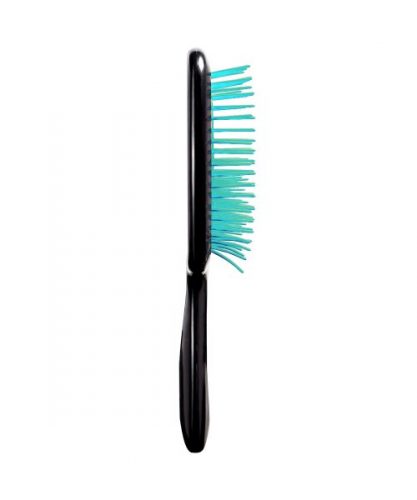 Soft Touch Hairbrush Black/Aqua
