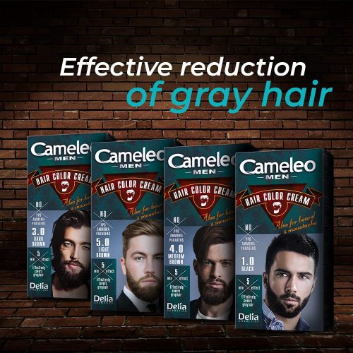 Cameleo Men Hair Color Cream Black 30 мл