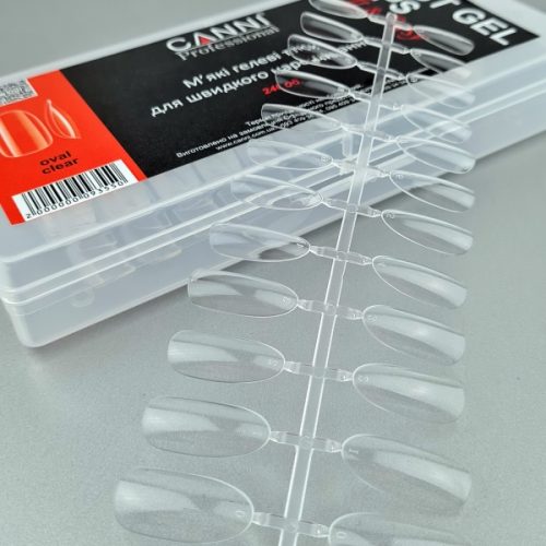 Fast Gel Tips Soft Oval Clear 240 шт