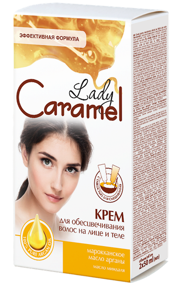 Maslo I Krem Lady Caramel Face Body Hair Bleaching Cream 2x50 Ml