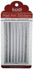 Nail Art Stickers FL009 Silver