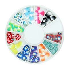 Nail Art Fimo Feathers