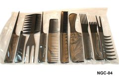 Set of black combs 10 шт