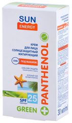 Green Panthenol Face Cream Matting SPF 25 30мол