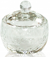 Transparent Glass Cup with Cap for Fluid 30 мл