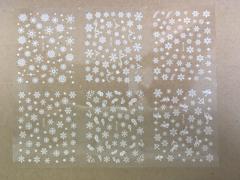 3D Nail Design Snowflakes