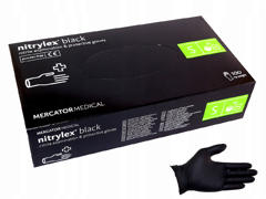 Nitrylex PF Black Gloves S (6-7) 100 шт