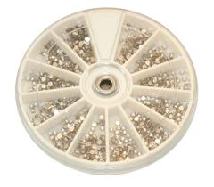 Rhinestone Carousel Compact Silver