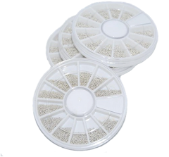 Silver Plastic Bulonki Carousel Small