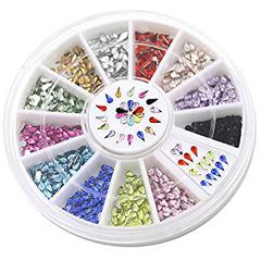 Rhinestones-Drops Colored Small Carousel