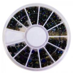 Black Rhinestone Carousel NEW №2 (different sizes)