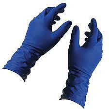 Elongated Protective Latex Gloves XL 50 шт.