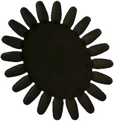 Oval Palette Black 20