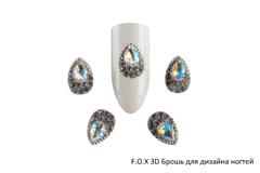 Brooch №1 Stone ellipse