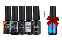 Акція! П`ять гель-лаків Naomi 6 мл + один гель-лак Naomi Candy Bar 6 мл у подарунок