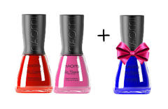 Акція! Купи два лаки для нігтів Vinytone 12 мл та отримай третій лак Vinytone, 12 мл у подарунок!