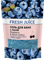 Сіль для ванни Blueberry & Black Cherry дой-пак 500 мл