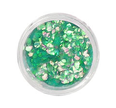 Glitters Hexagons Green