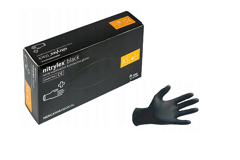 Nitrylex PF Black Gloves XS (5-6) 100 шт