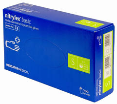 Nitrylex Basic Blue Gloves S (6-7) 100 шт