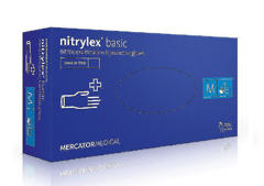 Nitrylex Basic Blue Gloves M (7-8) 100 шт