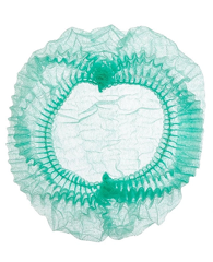 Non-woven Clip Caps Green 100 шт