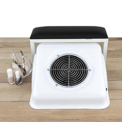 Armrest for Manicure on White Legs Black XL