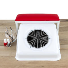 Armrest for Manicure on White Legs Red XL