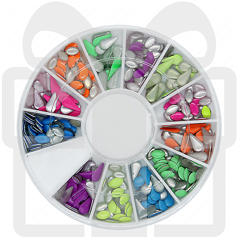 Подарунок! Nail Art Fimo Metal Leaves