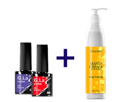 Акція! Купи два гель-лаки G. Lacolor 10 мл та отримай крем для рук G. Lacolor 250 мл у подарунок!