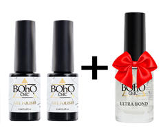 Акція! Купи два гель-лаки Boho Chic 6 мл та отримай ультрабонд Boho Chic 12 мл у подарунок!