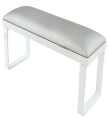 Pedicure Stand Loft White Legs Silver