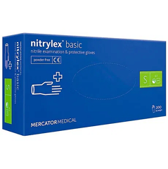 Nitrylex Basic Blue Gloves S (6-7) 200 шт