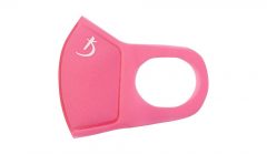 Двошарова рожева маска з неопрену без клапана з логотипом