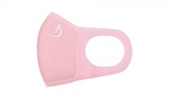 Двошарова світло-рожева маска з неопрену без клапана з логотипом