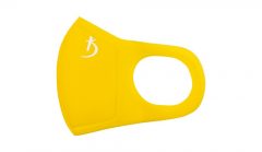 Двошарова жовта маска з неопрену без клапана з логотипом