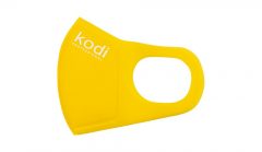 Двошарова жовта маска з неопрену без клапана з логотипом Kodi Professional