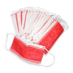 Protective disponble masks Red 50 шт