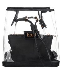 Сумка на плече прозора з косметичкою